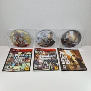 Lot of 3 Sony PlayStation 3 (PS3) Video Games - GTA San Andreas, GTA IV, etc.